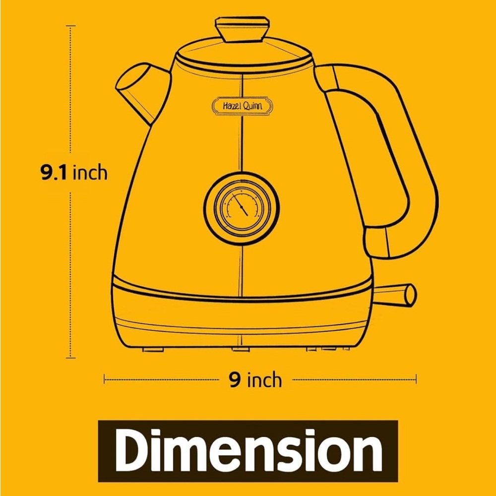 COPY - Hazel Quinn White and Gold Electric Kettle - Picture 7 of 11